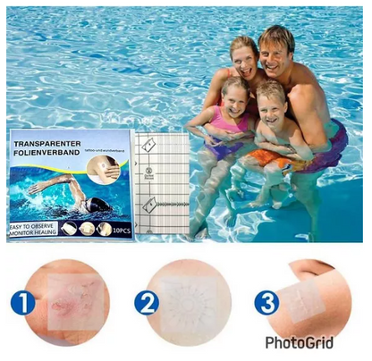 PARCHE IMPERMEABLE TRANSPARENTE AGUA 10pcs