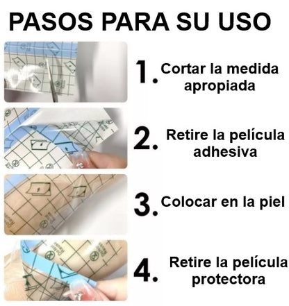 PARCHE IMPERMEABLE TRANSPARENTE AGUA 10pcs